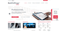 Desktop Screenshot of chiffrage.batiactu.com