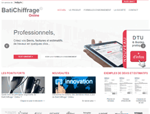 Tablet Screenshot of chiffrage.batiactu.com