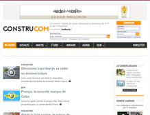 Tablet Screenshot of construcom.batiactu.com